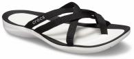 Crocs Swiftwater Webbing Flip Woman Black / White