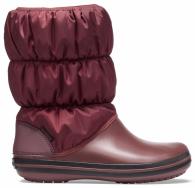 Women’s Winter Puff Boot Burgundy / Black