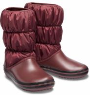 Women’s Winter Puff Boot Burgundy / Black