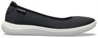 Womens Crocs Reviva Flat Black / White