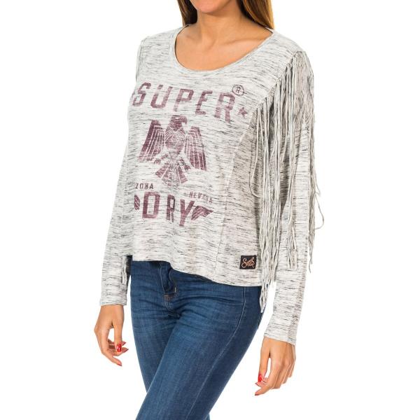 SUPERDRY Colorado Fringe L / S Tee G60000GN-XDN
