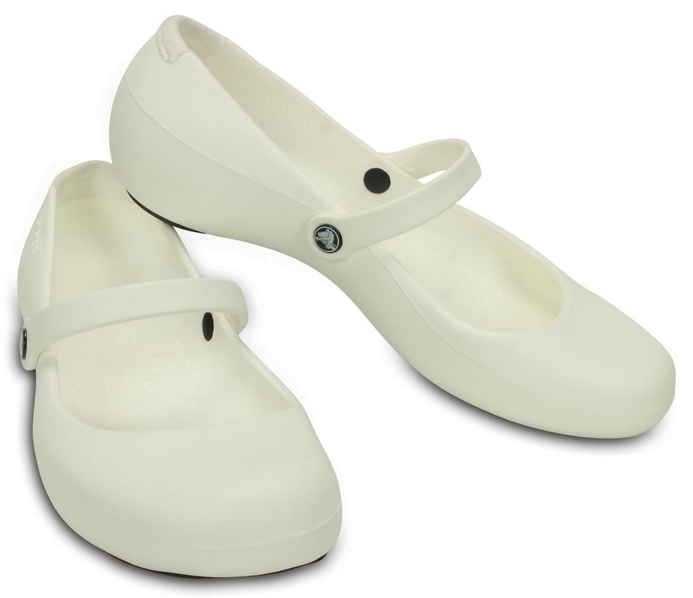 alice work flat crocs