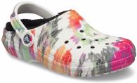 Crocs Classic Lined Tie Dye Clog Black/Multi