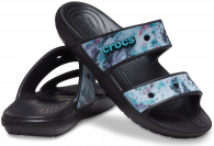 Crocs Classic Tie Dye Graphic Sandal Multi/Black