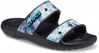 Crocs Classic Tie Dye Graphic Sandal Multi/Black