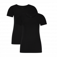 BAMBOO BASIC T-shirts KATE 2-pack Black