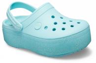 Crocs Crocband Platform Clog GS ice blue/sparkle
