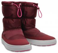 Womens LodgePoint Shiny Pull-on Boot Garnet / Candy Pink
