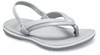 Kids’ Crocband™ Strap Flip Light Grey