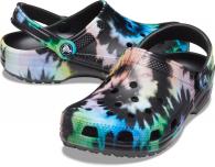 Crocs Classic Tie Dye Graphic Clog multi black