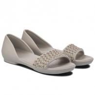 Crocs Lina Embellished D’Orsay Flat pearl white/gold