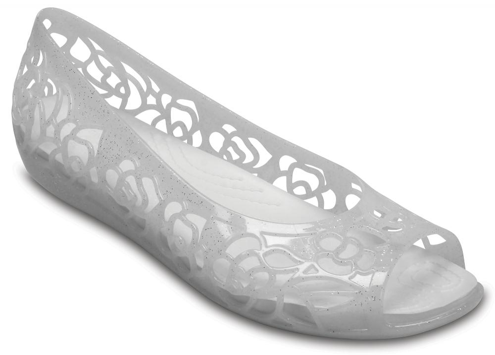 crocs isabella jelly flat black