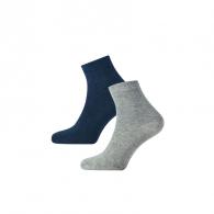 Men quarter 2 pack Dark Blue/Grey