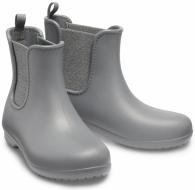 Womens Crocs Metallic Chelsea Boot Metallic Charcoal