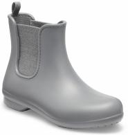 Womens Crocs Metallic Chelsea Boot Metallic Charcoal