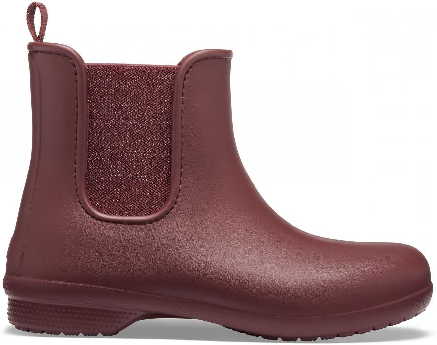 crocs metallic burgundy