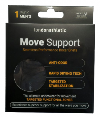London Athletic Move Support Seamless Performance Boxers