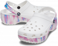 Crocs Classic Platform Dream Clog Women White/Multi