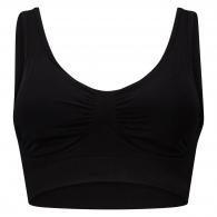 BAMBOO BASIC SEAMLESSPADDED BRA FLEUR Black