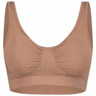 BAMBOO BASIC SEAMLESSPADDED BRA FLEUR tan