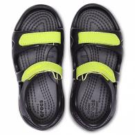Crocs Swiftwater River Sandal Kids black/voltgreen