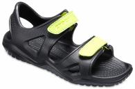 Crocs Swiftwater River Sandal Kids black/voltgreen
