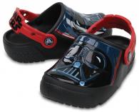 Kids Crocs Fun Lab Lights Darth Vader Clog Black